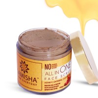 Samisha Organic Face Scrub Honey Oatmeal Coffee Grit Samisha Organic Face Scrub Honey Oatmeal Coffee Grit