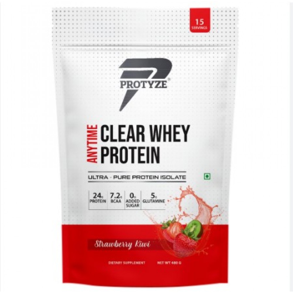 Protyze Anytime Clear Whey Protein Strawberry 480g