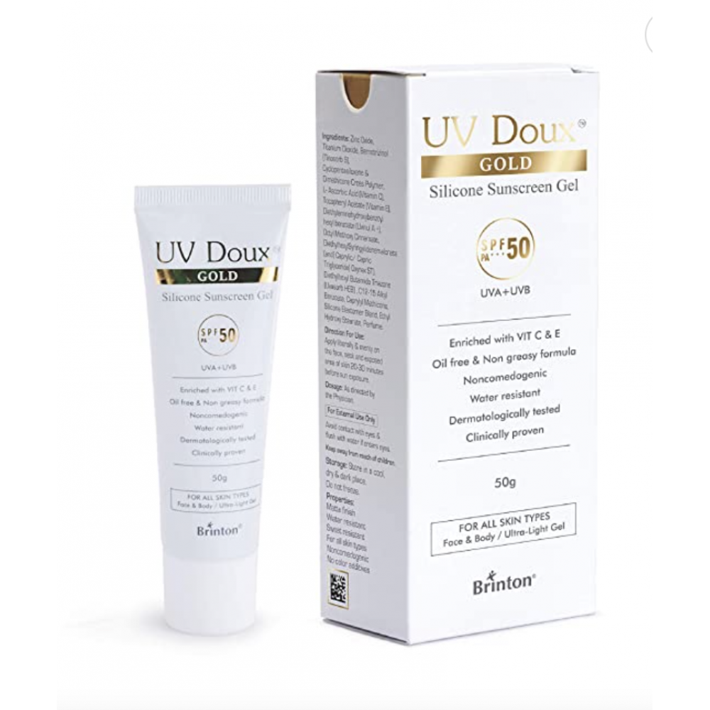 UV Doux Gold Silicom Sunscreen Gel