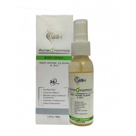 Acneonomics Acne Clear Body Spray, Pack Size: 50 ml 