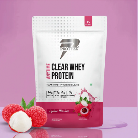 Protyze Anytime Clear Whey Protein Lychee 960g