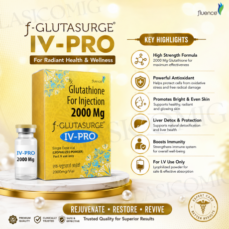 Glutathione For Injection 2000 Mg f-GLUTASURGE IV-PRO