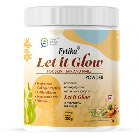 Fytika Let it Glow Collagen Powder -  Frut Punch Splash