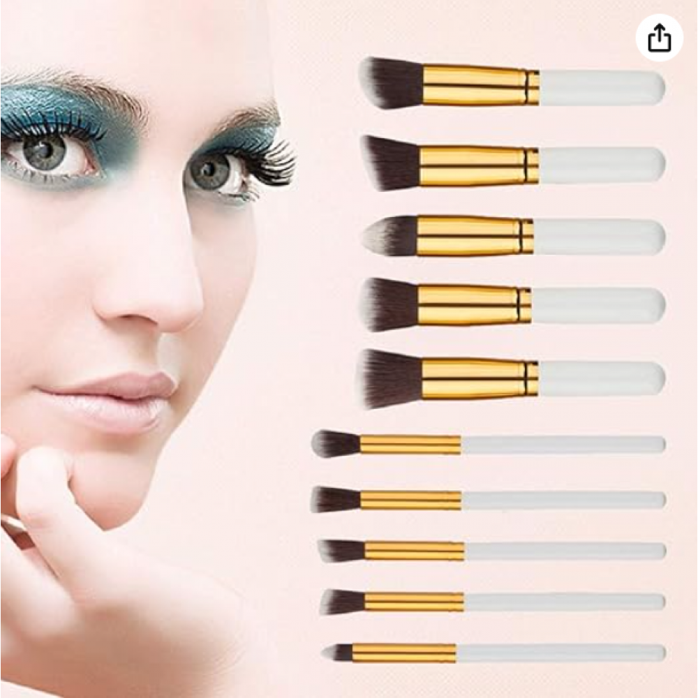 Makeup Brushes -Set of 10 Pieces