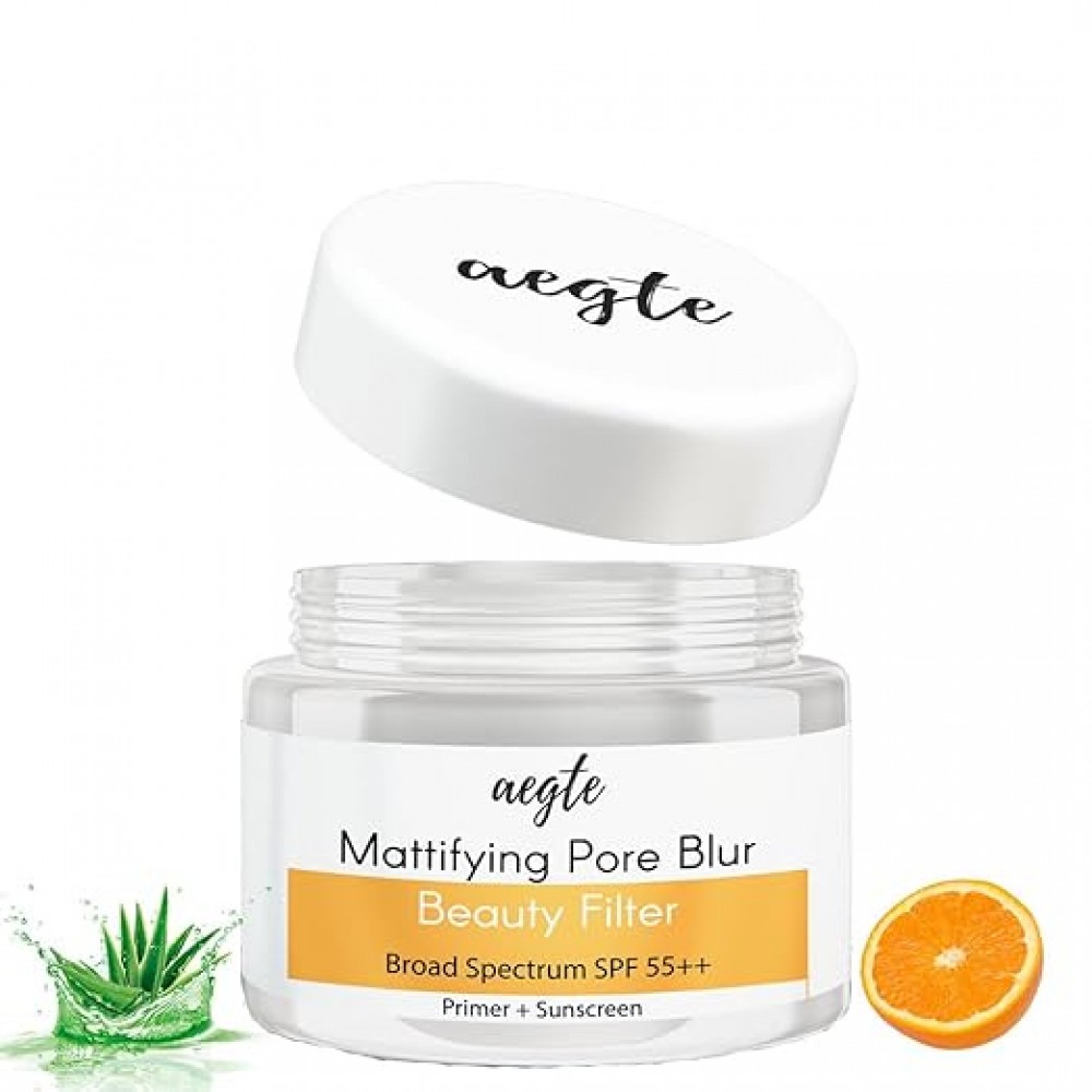 Mattifying Pore Blur Beauty Filter Primer + Sunscreen -Broad Spectrum SPF 55++