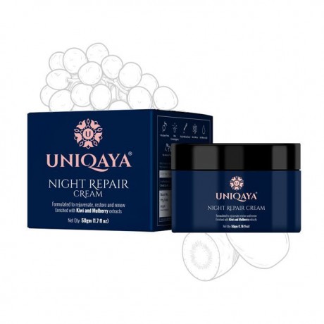 Uniqaya Nourishing and Skin Rejuvenating Night Repair Cream, 50 gm