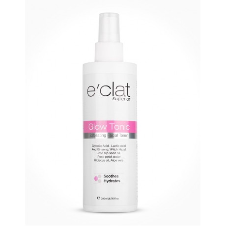 eclat Glow: tonic exfoliating facial toner