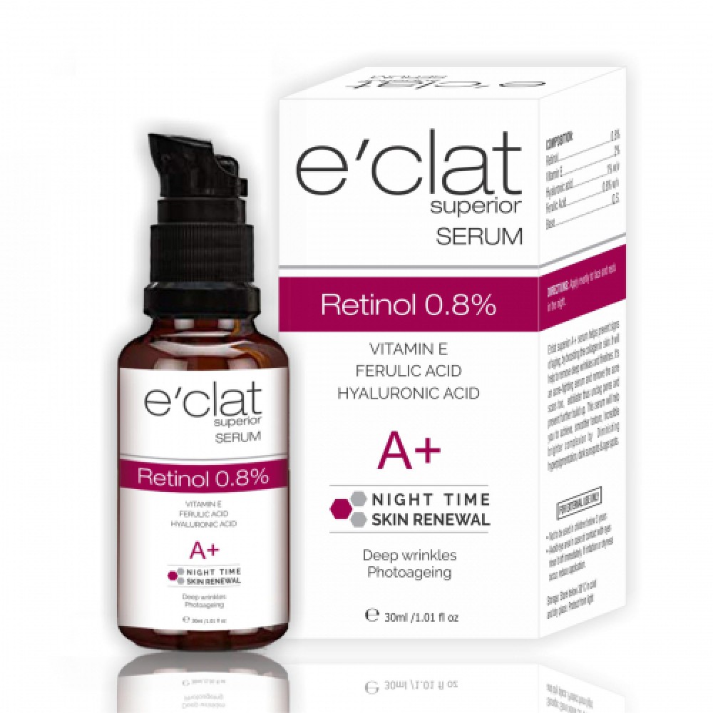  E clat Superior Retinol A+ 0.8%Serum - Night Time Skin Renewal 