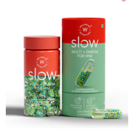 Wellbeing Nutrition Slow Multi + Veg Omega for Him